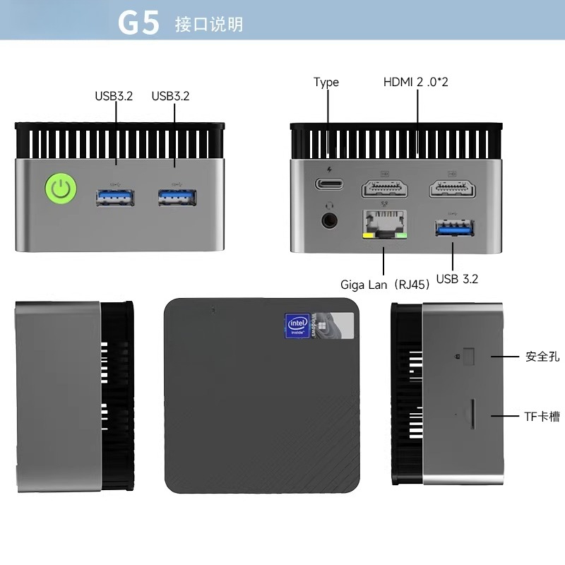 G5 Alder Lake N97 MINI PC Wind - Ddr5 4800Mhz ulasan dan harga