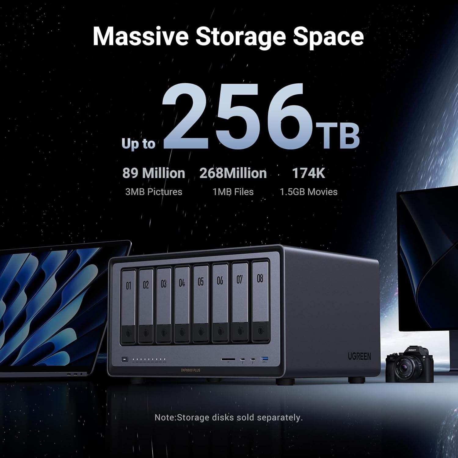 UGREEN NAS DXP8800 Plus 8-Bay  - Ddr5 8Gb ulasan dan harga
