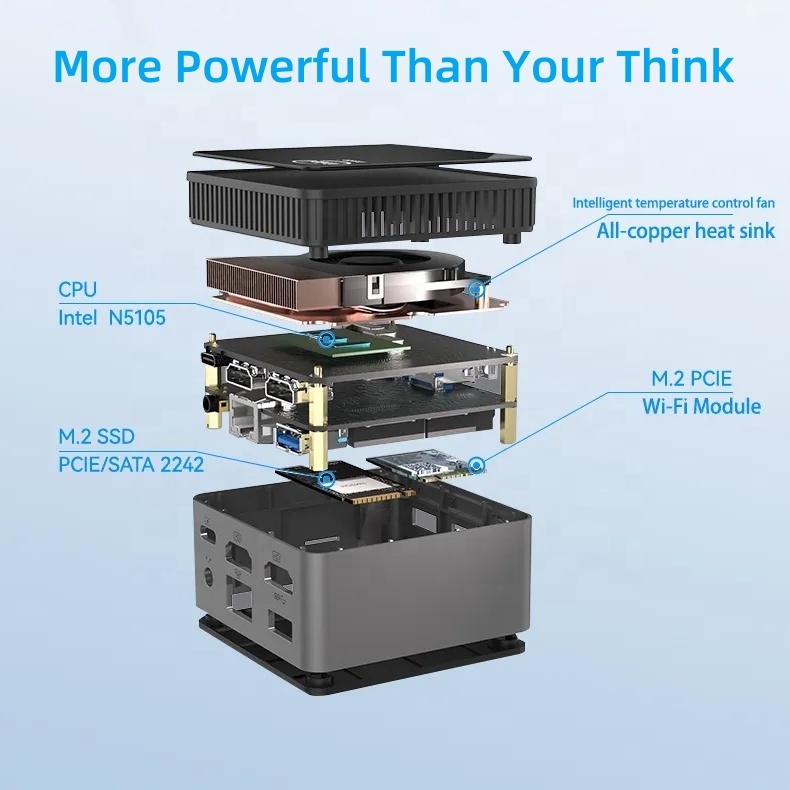 M6S N100 DDR5 Mini PC Intel 8G - Ddr5 8Gb ulasan dan harga