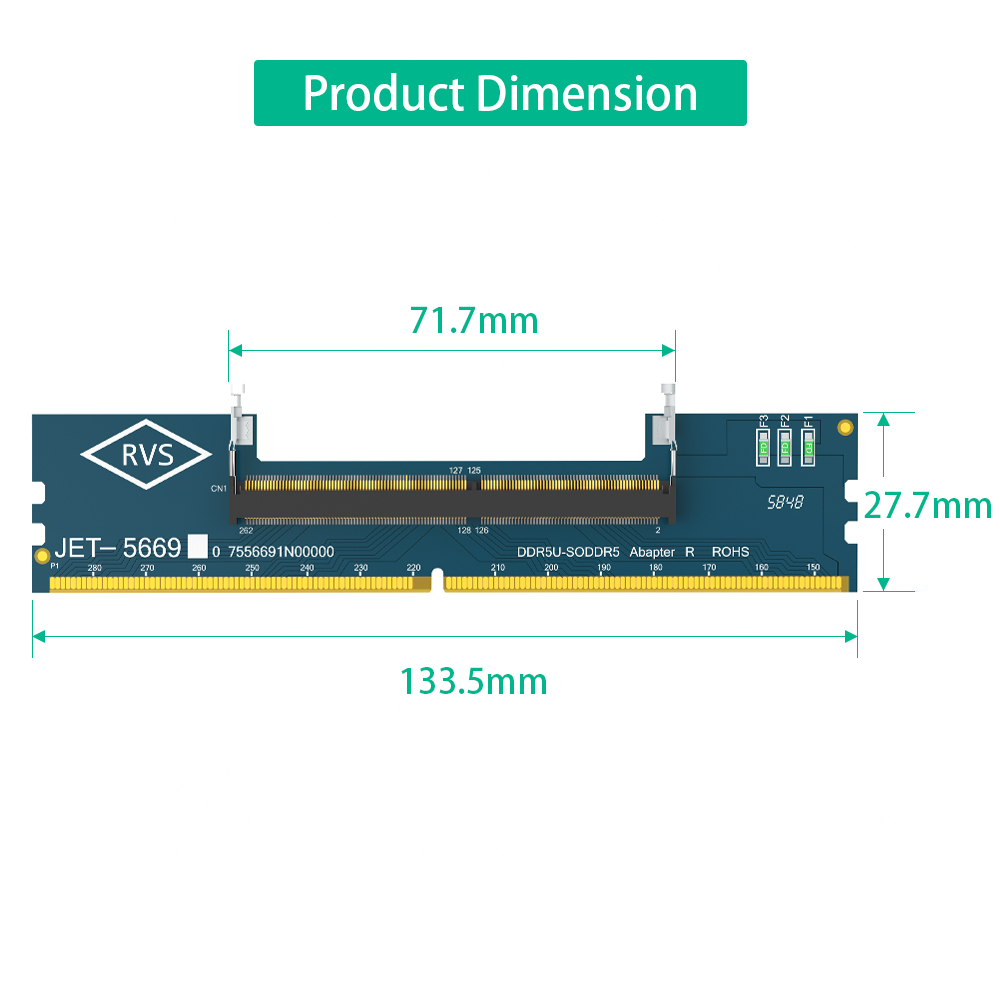 2PCS Laptop DDR5 RAM to SO DDR - Ddr5 Sodimm ulasan dan harga